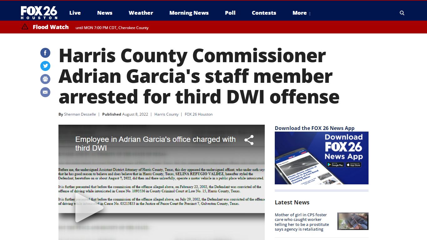 Harris County Commissioner Adrian Garcia's staff member arrested for ...